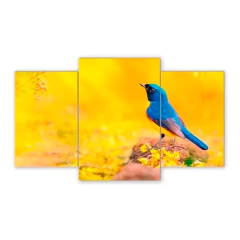 Tríptico escalonado Pájaros 21