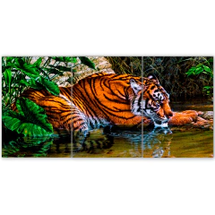 Tríptico simple Tigres 220