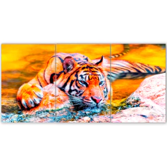 Tríptico simple Tigres 23
