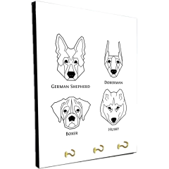 Portallaves de pared Perros 267