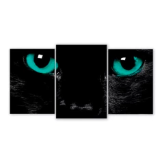 Tríptico escalonado Gatos 30