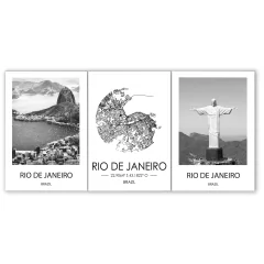 Tríptico simple Mapas y Ciudades Nórdicos Modelo 31