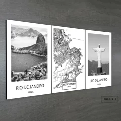 Tríptico simple Mapas y Ciudades Nórdicos Modelo 32 - comprar online