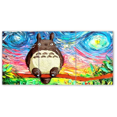 Tríptico simple Mi vecino Totoro 4