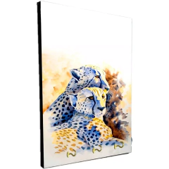 Portallaves de pared Leopardos 47