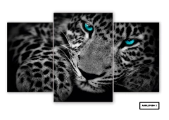 Tríptico escalonado Leopardos 5 - comprar online
