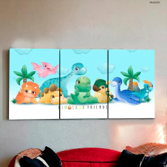 Tríptico simple Dinosaurios 5 - MetaXroma