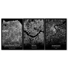 Tríptico simple Mapas Nórdicos Modelo 4 - 7