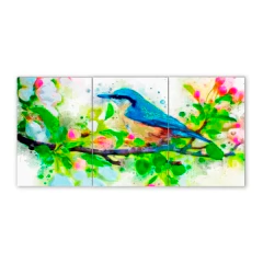 Tríptico simple Pájaros 75