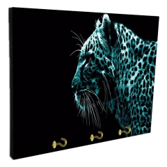 Portallaves de pared Leopardos 80