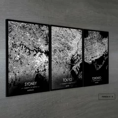 Tríptico simple Mapas Nórdicos Modelo 4 - 8 - comprar online