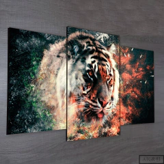 Tríptico escalonado Tigres 83 - comprar online