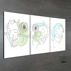 Tríptico simple Lineart 9 - comprar online