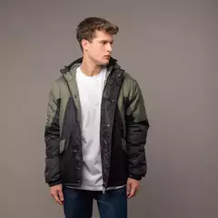 Campera Abrigo Bezug Jacket Black/Army RUSTY - comprar online