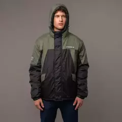 Campera Abrigo Bezug Jacket Black/Army RUSTY - comprar online