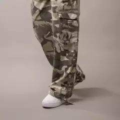 Jean Camo Mile Low Rise Cargo Abbey Stone RUSTY - QALOKOTE / Surf Shop