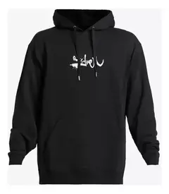 Buzo Canguro Dna Impaired Logo (Negro) Quiksilver en internet