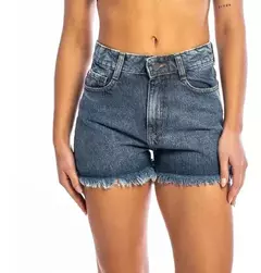Short De Jean Rusty Frankie Dark High Denim Mujer
