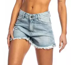 Short Jeans Mujer Rusty Frankie Frayed Light blue Rusty en internet