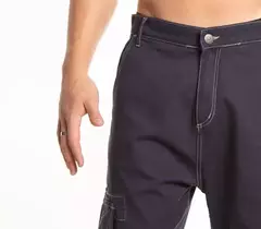 Pantalon Stranger Cargo Contrast Indigo RUSTY - tienda online