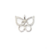 Dije mariposa con cubic
