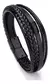Pulsera De Cuero Trenzado Broche Magnético Imán 5 En 1 - comprar online