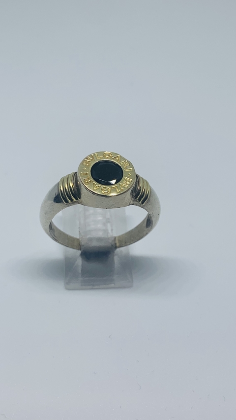 Anillo grande Negro Línea Bulgari