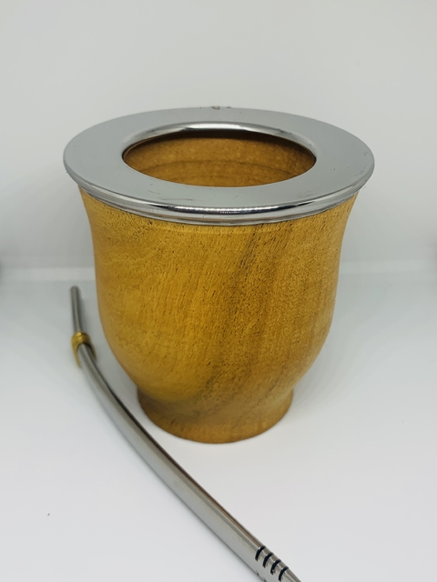 Mate Camionero de algarrobo con bombilla