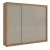 C100B - ROUPEIRO 3 PORTAS DE CORRER 243CM - INCOLAR