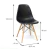 CADEIRA DKR PP TELHA BASE MADEIRA - Cod. OR-1102BTELHA - loja online