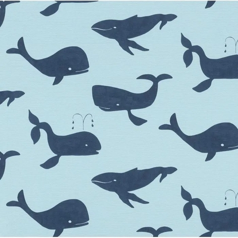 Bambino XVIII - Whale CÓDIGO: 531510 Bucalo Infantil RAPPORT: 26,5 CM METRAGEM: 10 METROS X 53 CM