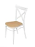 CADEIRA PLATS EM POLIPROPILENO BRANCA E SIMULANDO RATTAN NO ASSENTO - Cod. OR-1146BRANCA - comprar online