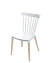 CADEIRA MIDI PP BRANCA BASE MADEIRA - Cod. OR-1109BRANCA - comprar online