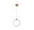 PENDENTE MILLENNIUM RET. DOURADO 10W 3000K - HEVVY