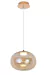 Pendente Balloon Dourado e Champanhe (l)26cm (a)18,2cm 1x9w 3000k 400lm Led