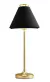 Abajur Piccolo Preto e Dourado (d)23cm (a)58cm 1x40w E27 - MV003B