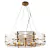 PENDENTE ARIA TRANSPARENTE / DOURADO 8XE14 VELA MAX 10W - ARI1PD01TR10