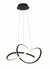 Pendente Fluire Preto (c)58cm (l)55cm (a)24cm 1x30w 3000k 1500lm - SB001B