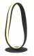 Abajur Flow Preto (d)18cm (a)38cm 1x12w 3000k 600lm - SB006