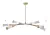 Pendente Floresta Dourado e Transparente 100cm X 30cm X 60cm 6xg9 150w - HM001