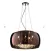 Pendente / Plafon Soho Cromado Transp e Cobre (d)40cm (a)23cm 5xg9 125w - PD002CO