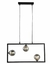 Pendente Balanço Preto e Fume (c)60cm (a)30cm 3xg9 75w - TR003B