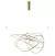Pendente Ninho Dourado e Branco (d)62cm 1x36w 3000k 2880lm - WD017L