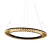 Pendente Orbit Cromado e Transparente (d)62cm (a)3.5cm 1x30w 3000k 1650lm - ID009C - comprar online