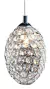 Pendente Goutte Cromado e Transparente (d)10cm (a)15cm 1xg9 40w - GA014 - comprar online