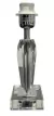 Base Para Abajur Kristalo Cromado e Transparente (c)8cm (l)8cm (a)27cm 1xe27 40w - XL002 - comprar online