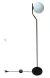 Coluna Viva Cromo Negro e Branco (d)25cm (a)160cm 1xe27 Bolinha 5w - SQ008B - comprar online