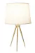 Base Para Abajur Allegro Niquelado (d)26cm (a)42cm 1xe27 40w - GL013N