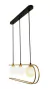 Pendente Beat Preto e Dourado (c)68cm (l)12cm (a)18cm 3x75w G9 - Pendente Beat Black Gold e White (c)68cm (l)12cm 3x75w G9 - HL024 na internet
