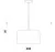 Pendente Bot Branco e Nickel (d)35cm (a)35cm 1x40w E27 - HM034GR - Móveis planejados, Móveis soltos, Iluminação, Cortinas e Persianas, Decoração,Floricultura Permanente, Tapetes e Papel de Parede 